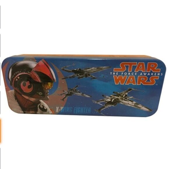 Star Wars 3 Tin Cases Episode 7 The Force Awakens Storage Metal  3 Pack - Picture 4 of 7